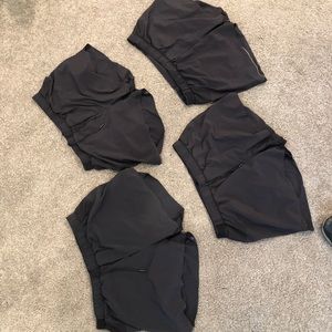 3 Pairs of XL Lulu 4” black surge shorts 35/each